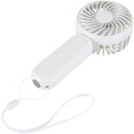 Ventilateur portable rechargeable 3 vitesses avec USB-C couleur blanc