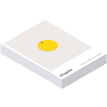 Traceur Bluetooth étanche avec alarme sonore Chipolo couleur jaune deuxième vue avec boîte