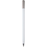 Stylo aluminium recyclé à rotation avec encre noire couleur blanc