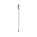 Stylo aluminium recyclé à rotation avec encre noire avec zone d'impression