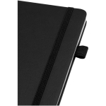 Carnet A5 rigide cuir synthétique ligné JournalBooks couleur noir vue détail 1
