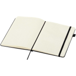 Carnet A5 rigide cuir synthétique ligné JournalBooks couleur noir deuxième vue