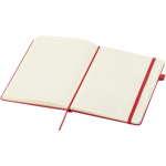 Carnet A5 rigide cuir synthétique ligné JournalBooks couleur rouge deuxième vue
