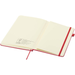 Carnet A5 rigide cuir synthétique ligné JournalBooks couleur rouge troisième vue