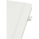 Carnet A5 rigide cuir synthétique ligné JournalBooks couleur blanc vue détail 1