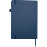 Carnet A5 rigide cuir synthétique ligné JournalBooks couleur bleu marine deuxième vue arrière