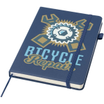 Carnet A5 rigide cuir synthétique ligné JournalBooks couleur bleu marine