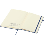 Carnet A5 rigide cuir synthétique ligné JournalBooks couleur bleu marine troisième vue