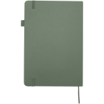 Carnet A5 rigide cuir synthétique ligné JournalBooks couleur vert chiné deuxième vue arrière