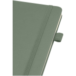 Carnet A5 rigide cuir synthétique ligné JournalBooks couleur vert chiné vue détail 1