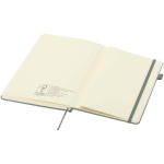 Carnet A5 rigide cuir synthétique ligné JournalBooks couleur vert chiné troisième vue
