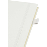 Carnet A5 à spirale et rigide en cuir synthétique JournalBooks couleur blanc vue détail 1