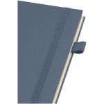 Carnet A5 à spirale et rigide en cuir synthétique JournalBooks couleur bleu marine vue détail 1