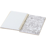 Set carnet B6 avec feutres et poche transparente intégrée couleur naturel deuxième vue