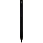 Stylo alu recyclé à mécanisme rotatif avec encre bleue couleur noir deuxième vue arrière