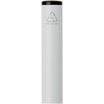 Stylo alu recyclé à mécanisme rotatif avec encre bleue couleur blanc vue détail 1