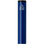Stylo alu recyclé à mécanisme rotatif avec encre bleue couleur bleu marine vue détail 1