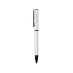 Stylo alu recyclé à mécanisme rotatif avec encre bleue avec zone d'impression