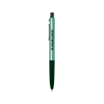 Stylo en aluminium recyclé et grip gomme douce, encre bleue avec zone d'impression