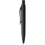 Mini stylo en plastique recyclé RCS avec encre bleue couleur noir vue latérale