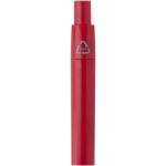 Mini stylo en plastique recyclé RCS avec encre bleue couleur rouge vue détail 1