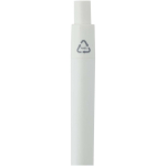 Mini stylo en plastique recyclé RCS avec encre bleue couleur blanc vue détail 1