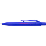Mini stylo en plastique recyclé RCS avec encre bleue couleur bleu roi