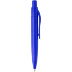 Mini stylo en plastique recyclé RCS avec encre bleue couleur bleu roi deuxième vue latérale