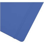 Carnet A4 rigide cuir synthétique ligné avec élastique couleur bleu roi vue détail 1