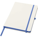 Carnet A5 rigide ligné toucher doux avec fermeture élastique couleur bleu roi