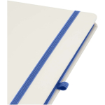 Carnet A5 rigide ligné toucher doux avec fermeture élastique couleur bleu roi vue détail 1