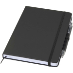 Set carnet A5 rigide avec stylo à encre bleue assorti couleur noir