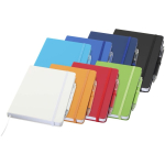 Set carnet A5 rigide avec stylo à encre bleue assorti couleur rouge deuxième vue en couleurs