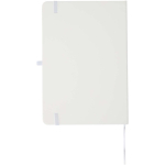 Set carnet A5 rigide avec stylo à encre bleue assorti couleur blanc deuxième vue arrière