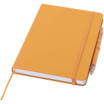 Set carnet A5 rigide avec stylo à encre bleue assorti couleur orange
