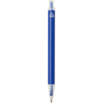 Set carnet A5 rigide avec stylo à encre bleue assorti couleur bleu roi troisième vue arrière