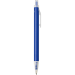 Set carnet A5 rigide avec stylo à encre bleue assorti couleur bleu roi deuxième vue latérale