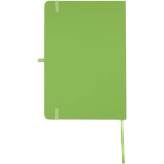 Set carnet A5 rigide avec stylo à encre bleue assorti couleur vert lime deuxième vue arrière