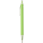 Set carnet A5 rigide avec stylo à encre bleue assorti couleur vert lime vue latérale