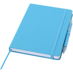 Set carnet A5 rigide avec stylo à encre bleue assorti couleur bleu ciel