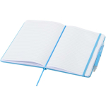 Set carnet A5 rigide avec stylo à encre bleue assorti couleur bleu ciel deuxième vue