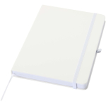 Carnet A5 rigide cuir synthétique avec pages lignées couleur blanc