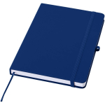Carnet A5 rigide cuir synthétique avec pages lignées couleur bleu marine