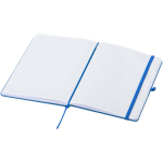 Carnet A5 rigide cuir synthétique avec pages lignées couleur bleu ciel deuxième vue