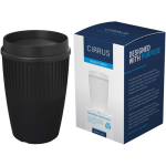 Gobelet réutilisable 350 ml couvercle 360° bord isolant couleur noir quatrième vue