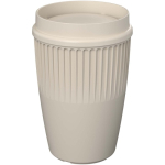 Gobelet réutilisable 350 ml couvercle 360° bord isolant couleur sable