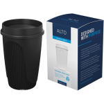 Gobelet simple paroi 350 ml couvercle 360° bord isolant couleur noir quatrième vue
