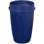 Gobelet simple paroi 350 ml couvercle 360° bord isolant couleur bleu