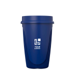 Gobelet simple paroi 350 ml couvercle 360° bord isolant avec zone d'impression