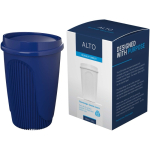Gobelet réutilisable 350 ml couvercle clip bord isolant couleur bleu quatrième vue